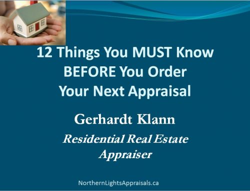 12 things you must know before you order your next appraisal! Webinar with Gerhardt Klann